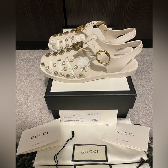 Gucci Jelly Cage Sandals- 36 -Retail $800 - Picture 3 of 9
